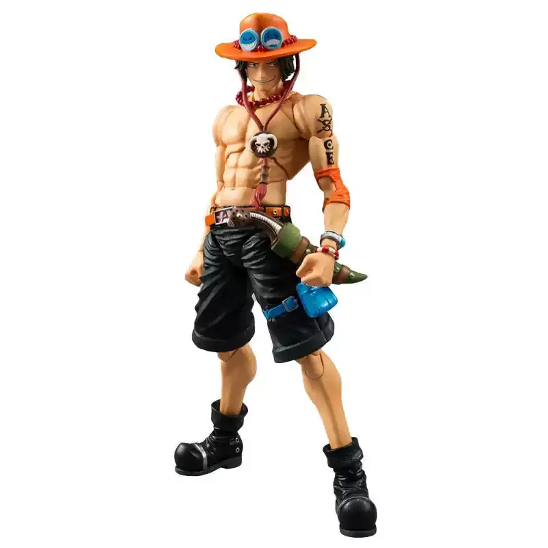 Фото Оригинальная фигурка MH Variable Action Heroes VAH One Piece Портгас Д. Эйс, подвижная аниме-модель, игрушка, в наличии. №3