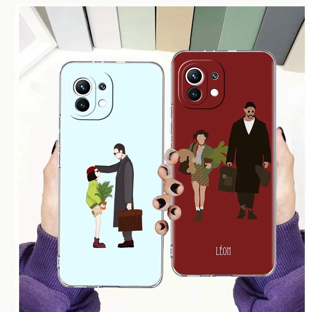

Leon The Professional Matilda Case for Xiaomi Poco F3 X3 X4 GT NFC M3 Mi 9T 11 Ultra 11X 11i Note 10T Pro Lite 5G Soft Cover TPU