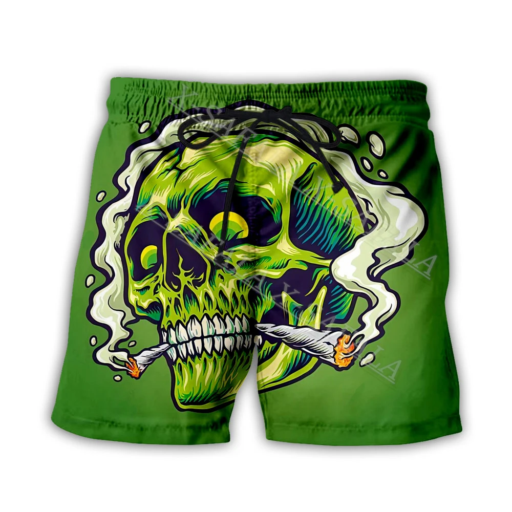 

Шорты для плавания мужские с принтом в виде черепа