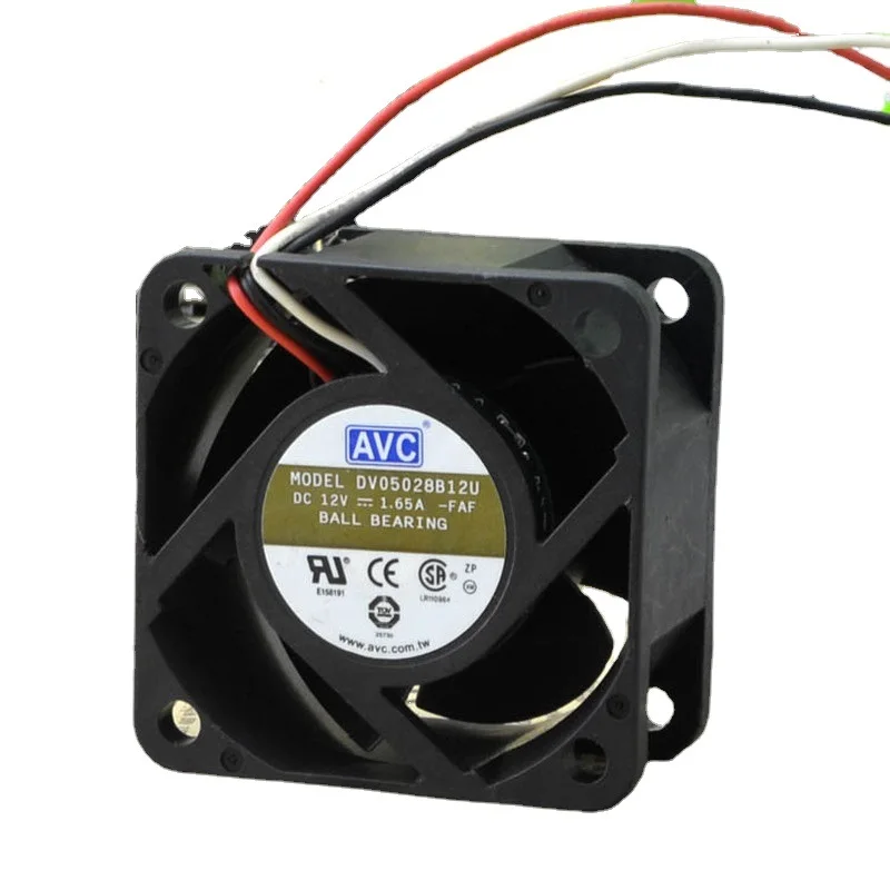 

SSEA New Fan AVC DV05028B12U 12V 1.65A 3 Wire Dual Ball Cooling Fan 5cm 5028 50*50*28mm