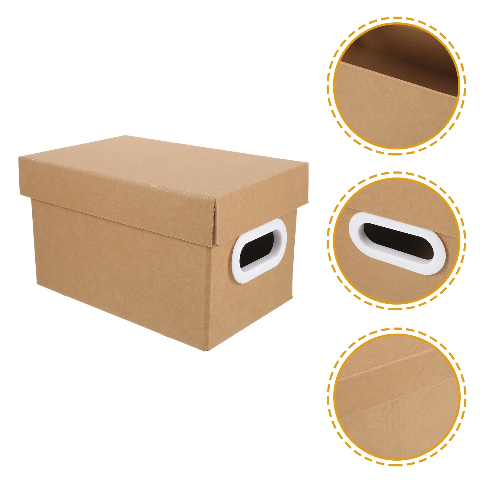 

Handled Storage Container Desktop Organizing Holder Sundry Organizer Makeup Portable Basket Document Case Book The Gift