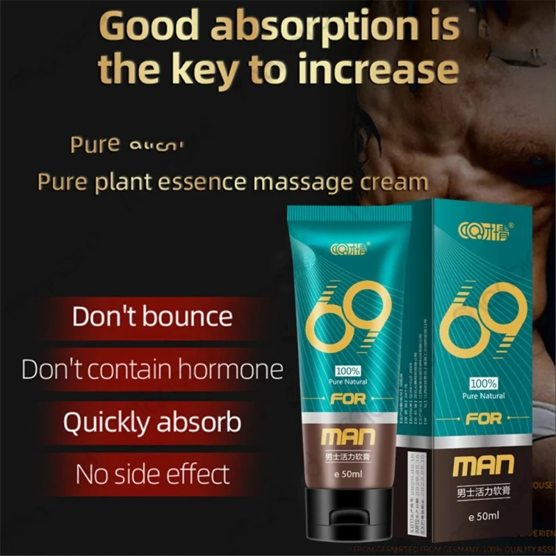 1/2/3Pcs 50ml Men Penis Enlargement Cream Big Dick Growth Thickening Long Time Sex Delay Pills Grease Cream for Sex Products