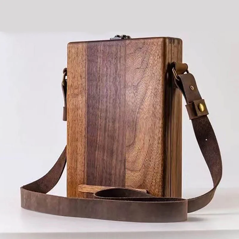 

Writers Messenger Wood Box,Multi-Function Artist Tool and Brush Storage Box