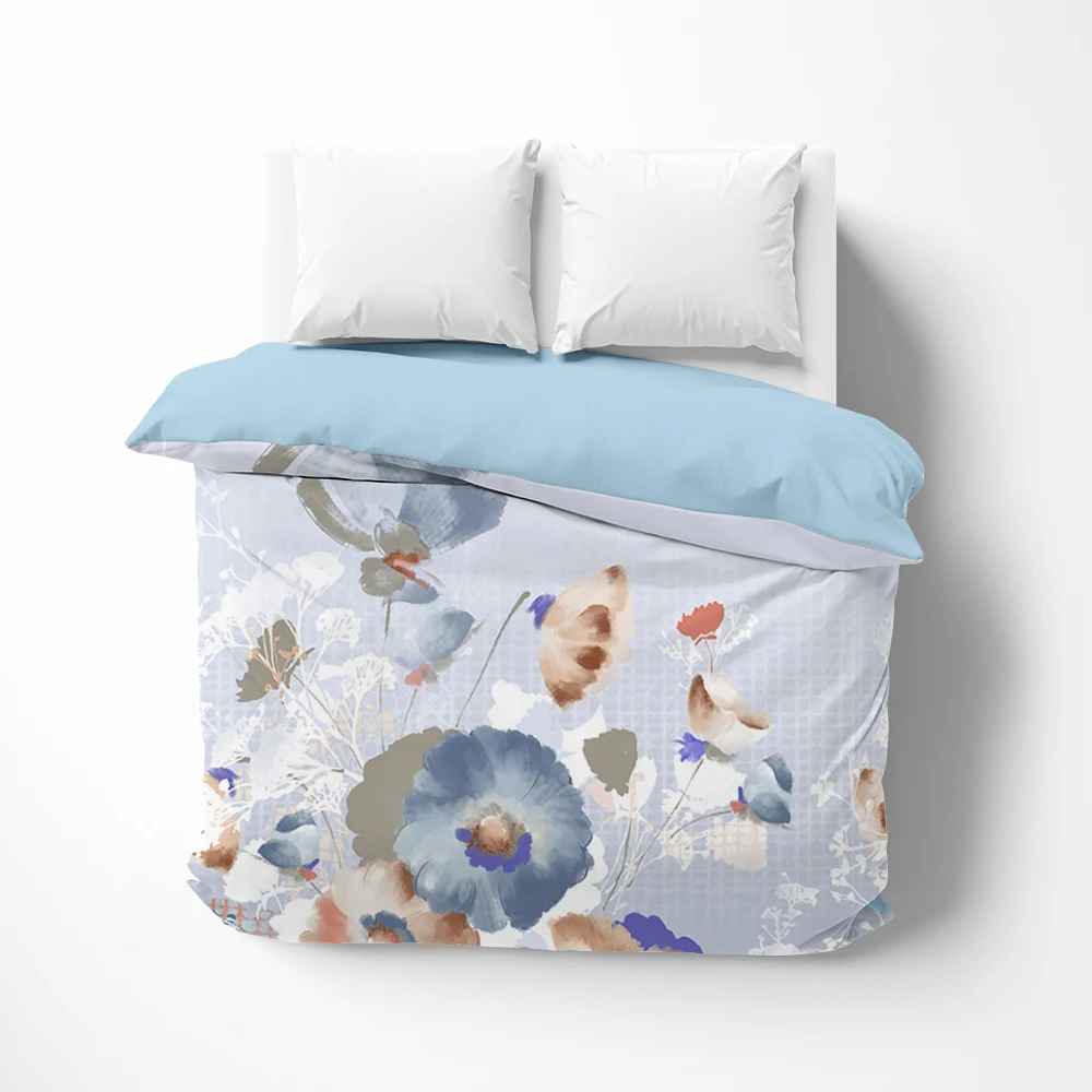 

1Pc Luxury Duvet cover Quilt Cover Blanket/Comfortable Case flower Bedding 140x200 150x200 135x200 240x220 Customized size GREY