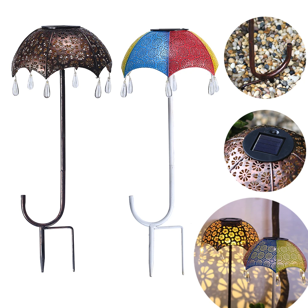 

Solar Garden Lights Outdoor IP65 Umbrella Art Lights Waterproof Solar Powered Lawn Lamp Patio Light for Garden Party Decor