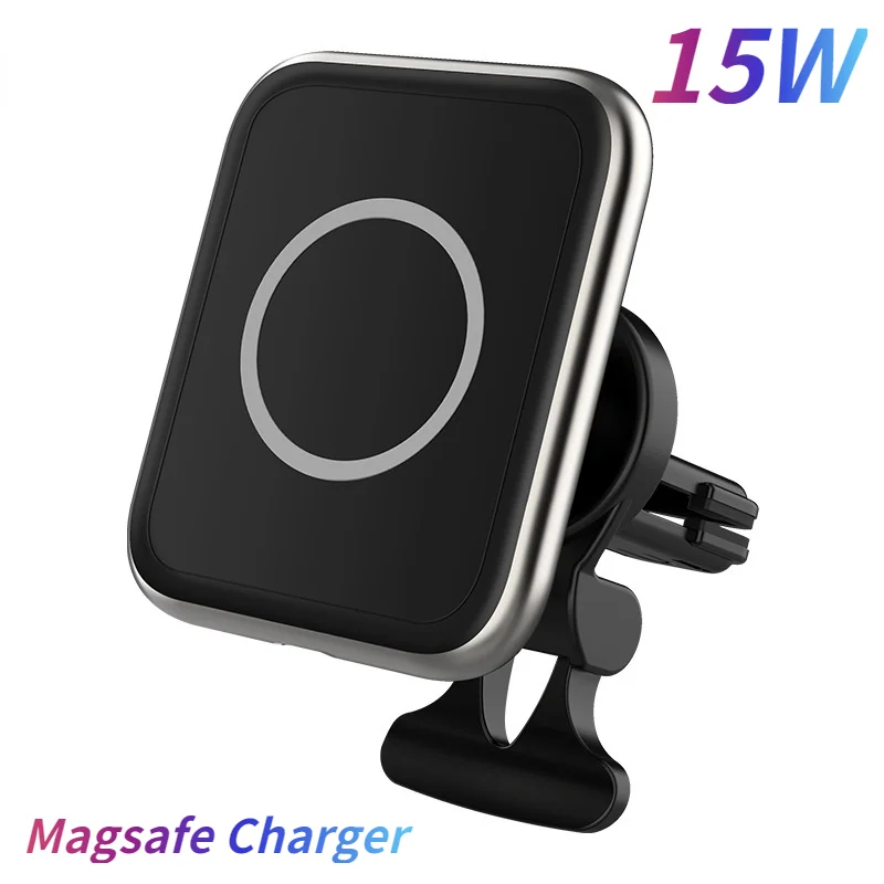 

15W Magsafe Car Wireless Charger Magnetic Fast Charging Car Phone Holder for Iphone13/12 Series Samsung C03 Autos Accesorios