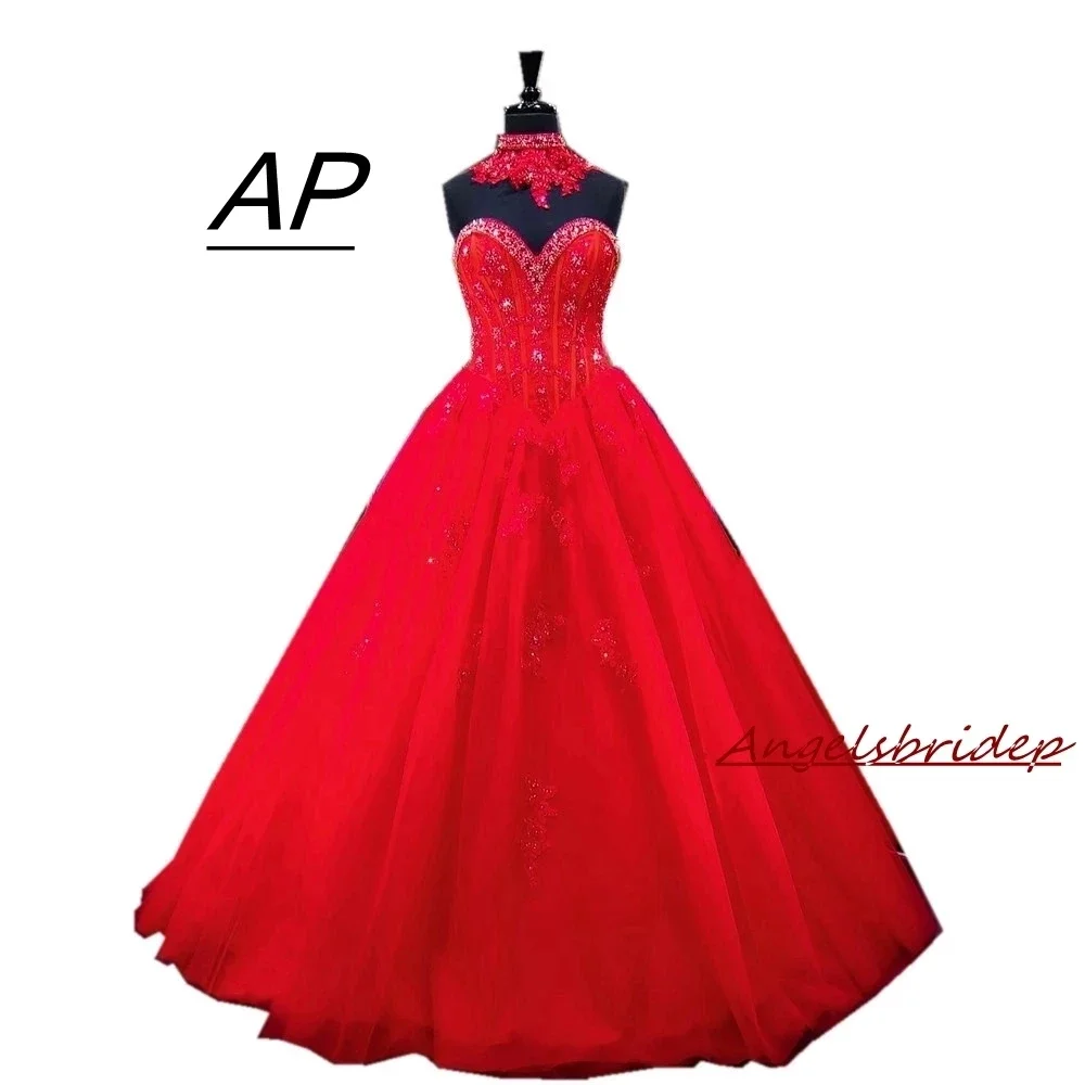 

Sweetheart Crystals Ball Gown Quinceanera Dresses Fashion Beads Sequins Vestidos De 15 Anos Vestido De Baile Custom