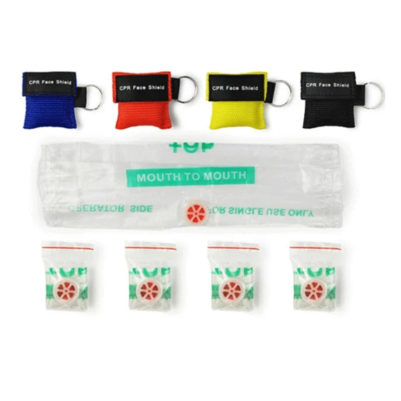 1 шт. маска для лица СЛР брелок ключей аварийный комплект защитные маски