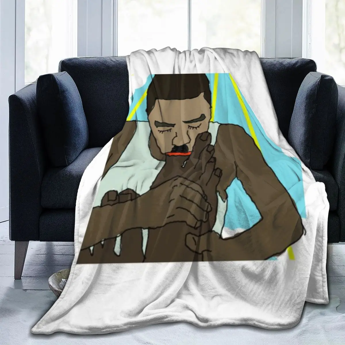 Веселая ночь с домом. Ультрамягкое одеяло из микрофлиса.