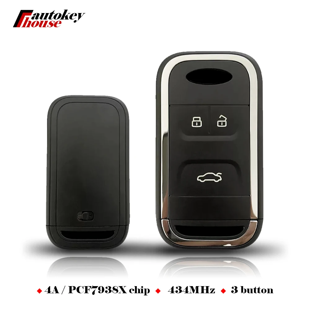 

Оригинальный умный пульт дистанционного управления CN079004 с 3 кнопками для нового Chery Tiggo 5 7 8 Arrizo 5 6 7, интеллектуальный ключ 434 МГц 4A, чип PCF7938X