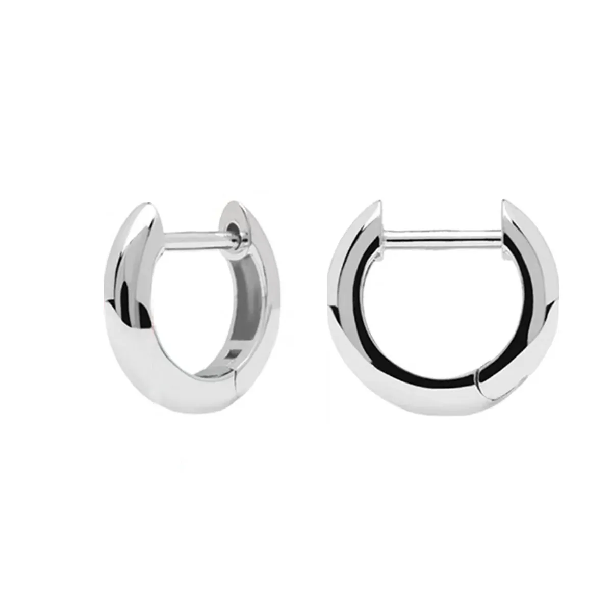 

925 Sterling Silver Round Circle Hoop Earring for Women Handmade Piercing Earring DIY Jewelry Finding Accessories for Women