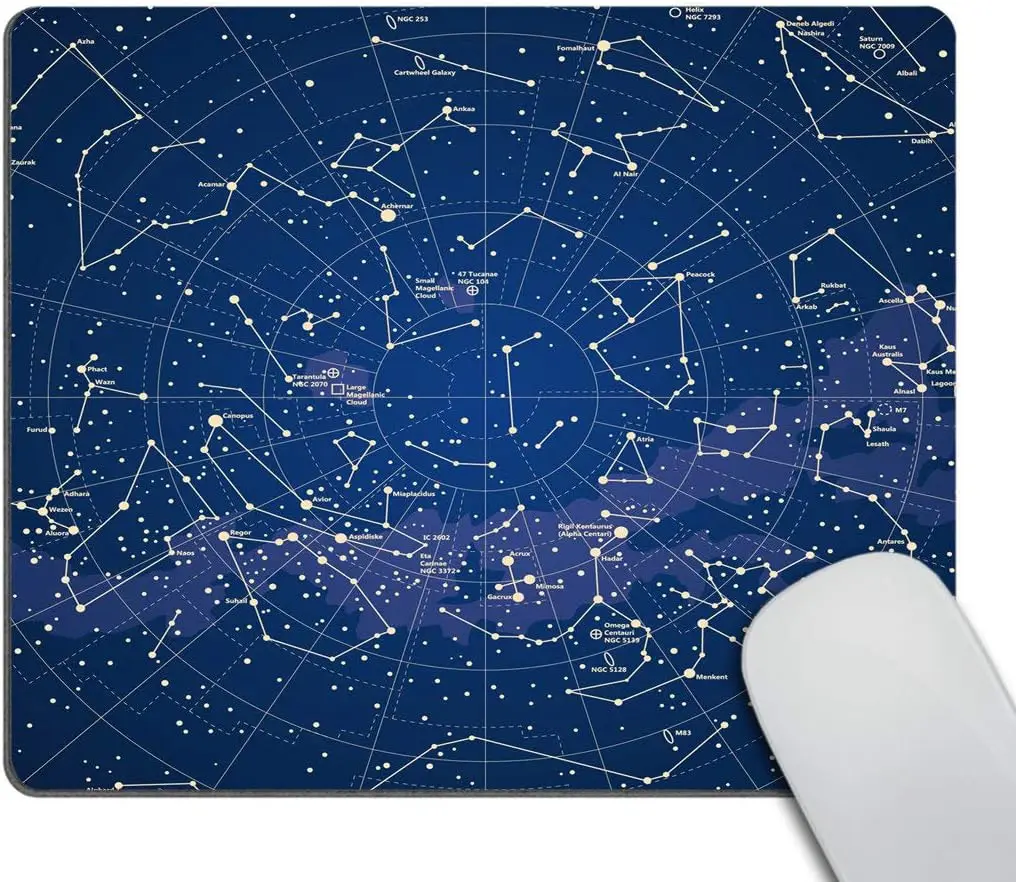 

Galactic Constellations Anti Slip Mouse Pad for Desktops Computer PC and Laptops Mousepad for Office Home Computer Laptop