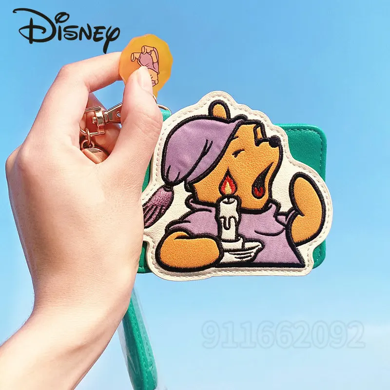 Disney Winnie The Pooh New 3D Card Bag Luxury Brand Fashion Card Bag High Quality Cartoon Cute ID Card Credit Card Storage Bag
