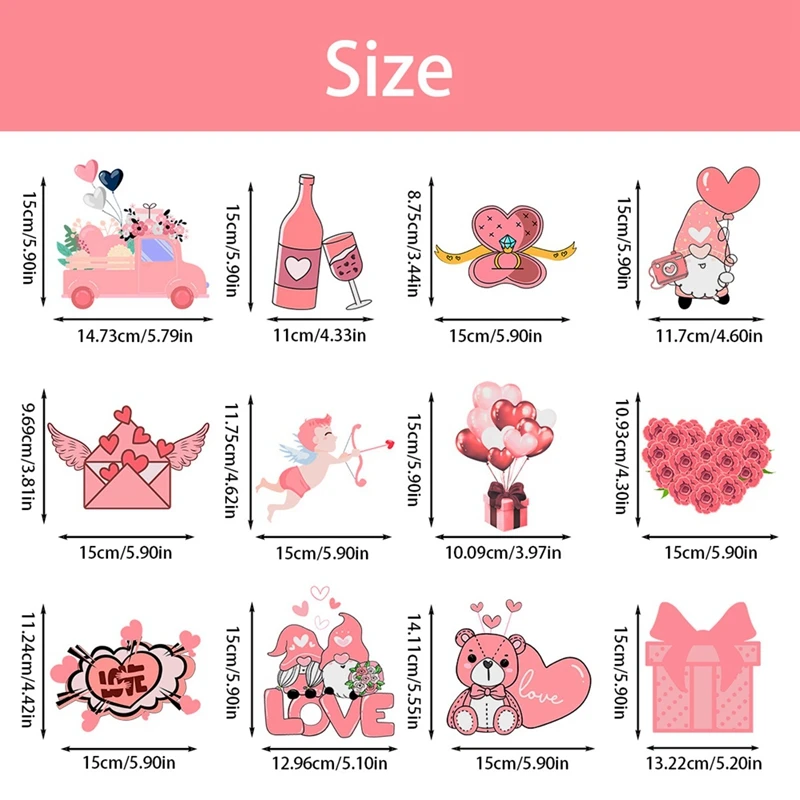 2024 День Святого Валентина Шарм на спирали американский любовь лук и стрела