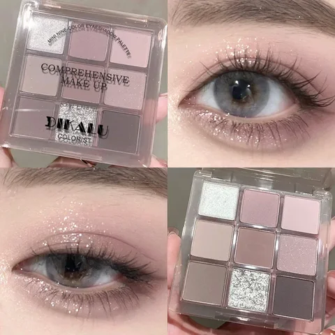 Julystar Punk Blue Eyeshadow Palette 9 Colors