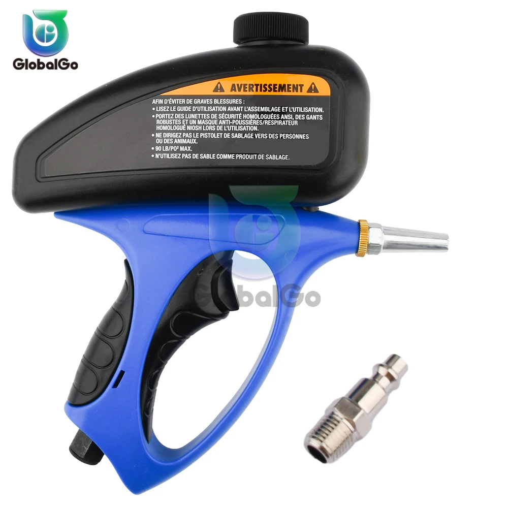 

Anti-rust Sandblasting Gun Portable Handheld Pneumatic Glass Tombstone Sprayer Sandblast Machine Air Tools with Small Nozzle
