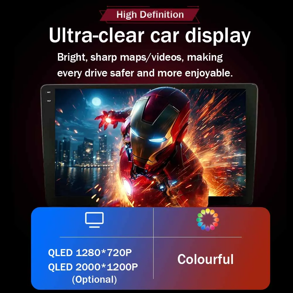 Фото Автомагнитола с CarPlay и Android 16 для Chevrolet Aveo Sonic 2017-2021: Мультимедийный видеоплеер, Wi-Fi, GPS-навигация, Bluetooth №1
