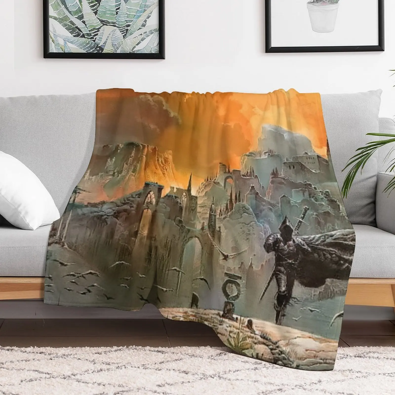 Винтажное художественное одеяло The Shadow of the tortrum тонкие покрывала для пикника