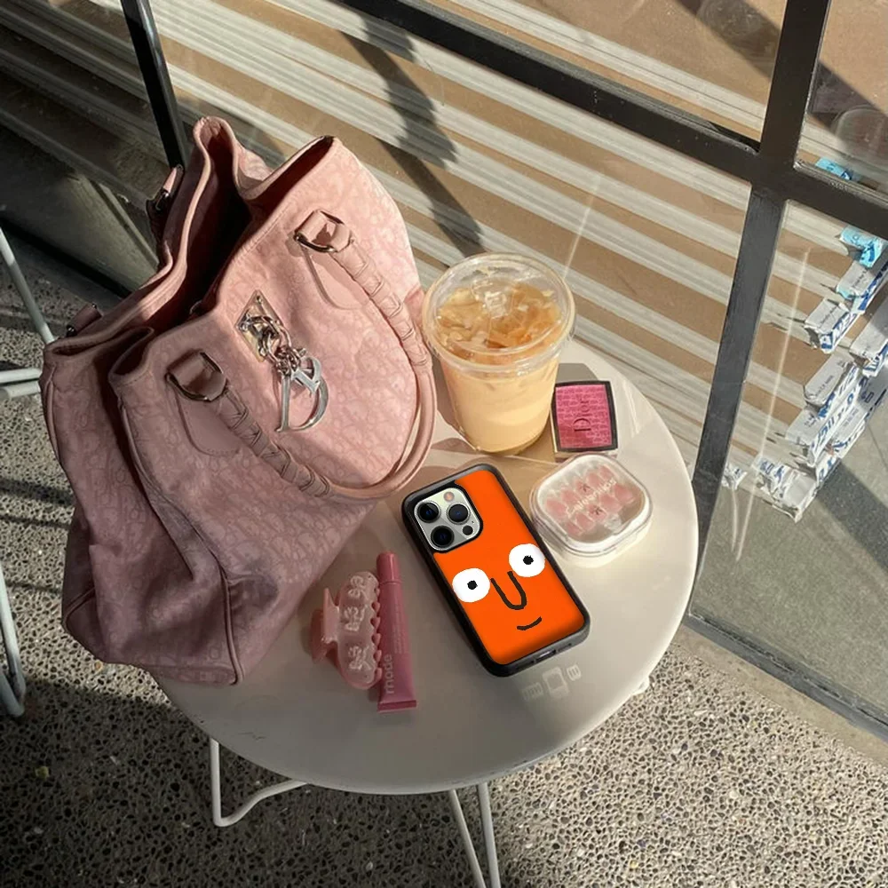 J-Jean Jullien арт чехол для телефона IPhone 11 12 13 14 15 Plus Pro Max зеркальный акриловый Magsafe