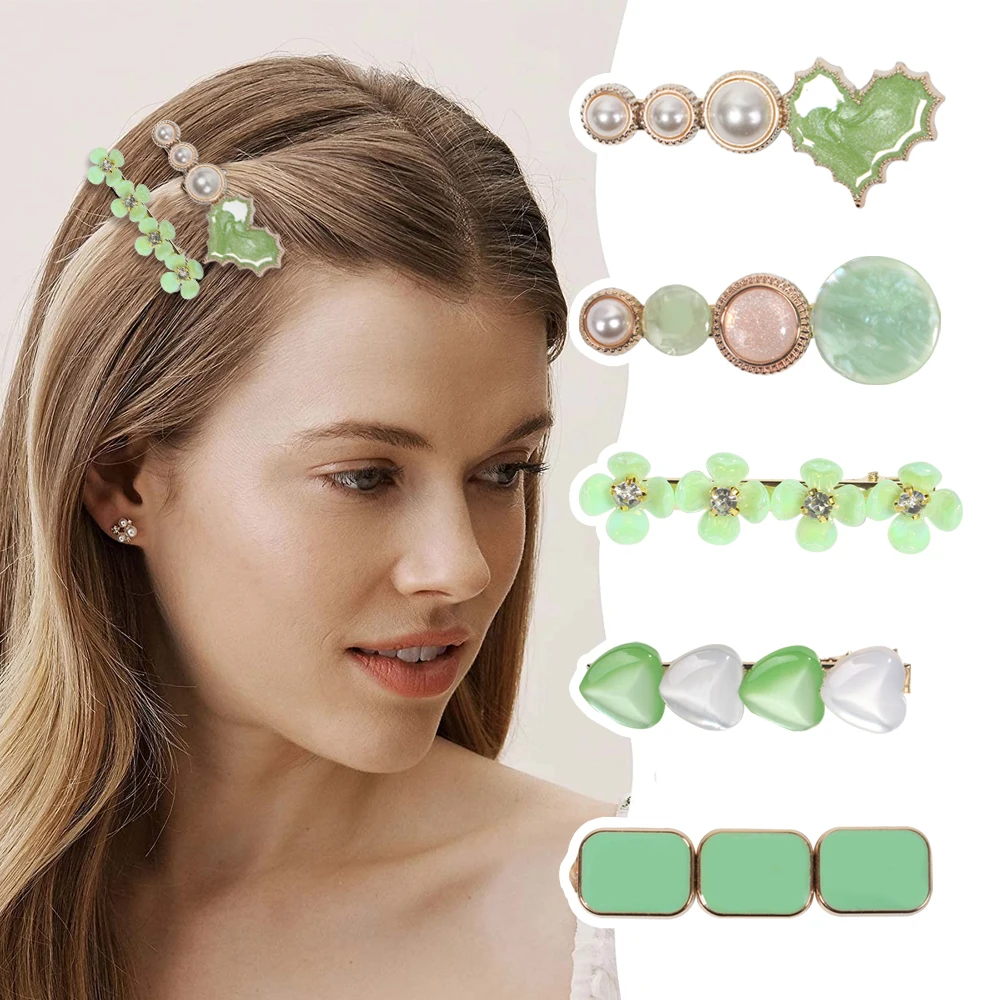 Заколка для волос из металлического сплава 5 шт./упаковка