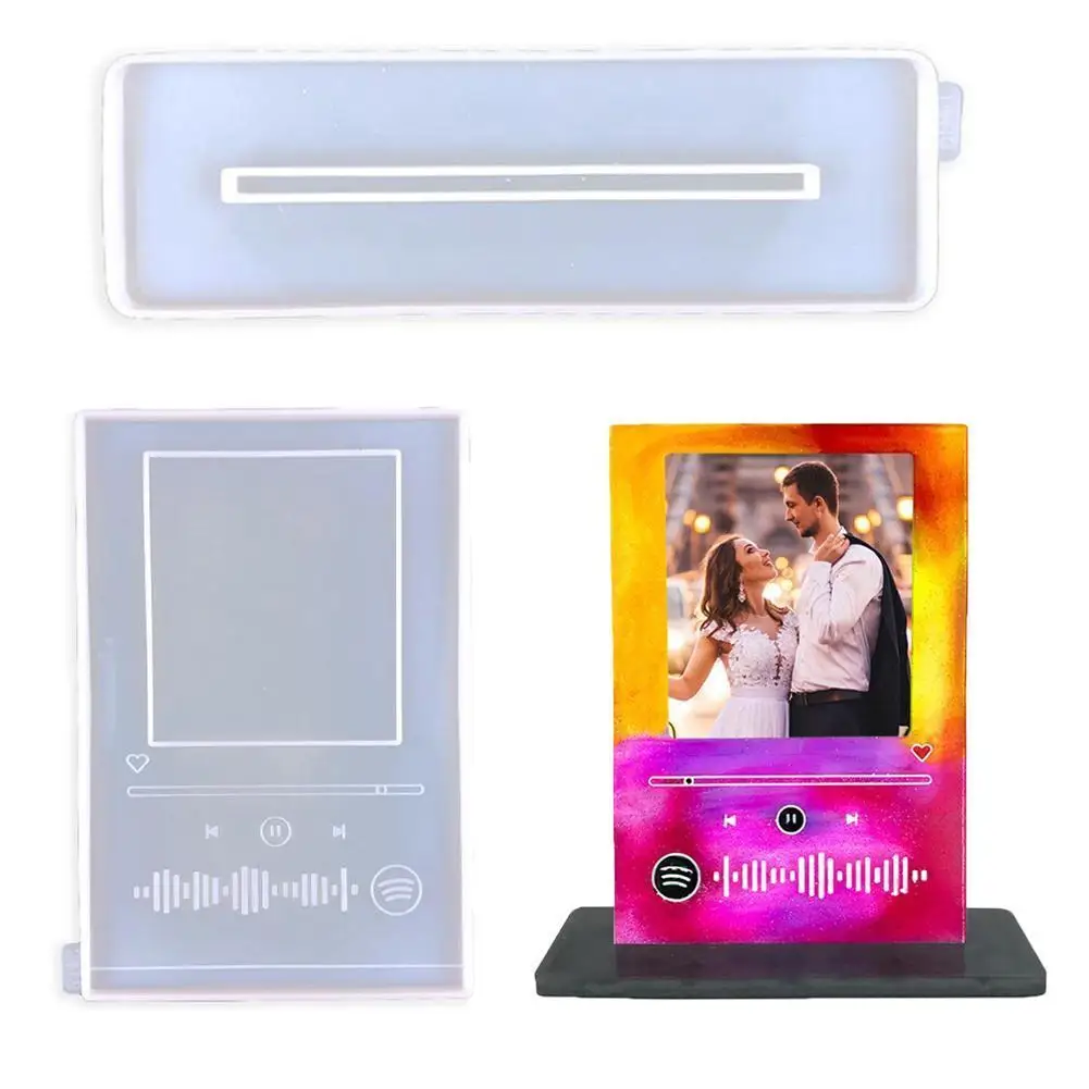 

Музыкальный MP3 брелок для ключей эпоксидная смола силиконовая форма для музыкальных любителей MP3-плеер Подвеска из полимерной глины эпокси...