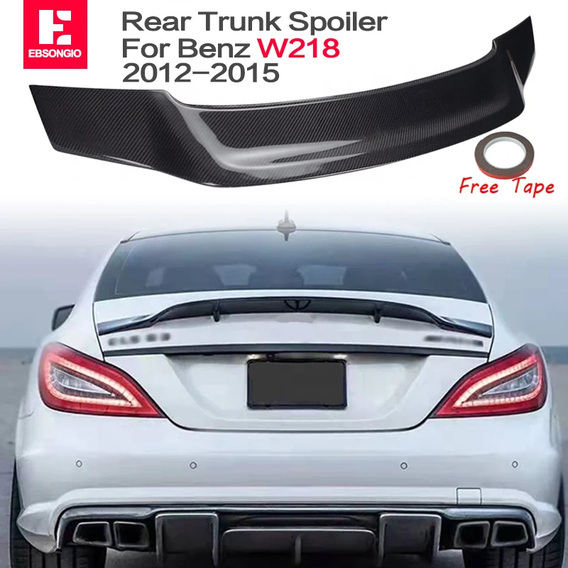 

W218 Real Carbon Fiber Spoiler Rear Trunk Lip Spoiler Wing For Mercedes-Benz CLS W218 Spoiler 2012 2013 2014 2015
