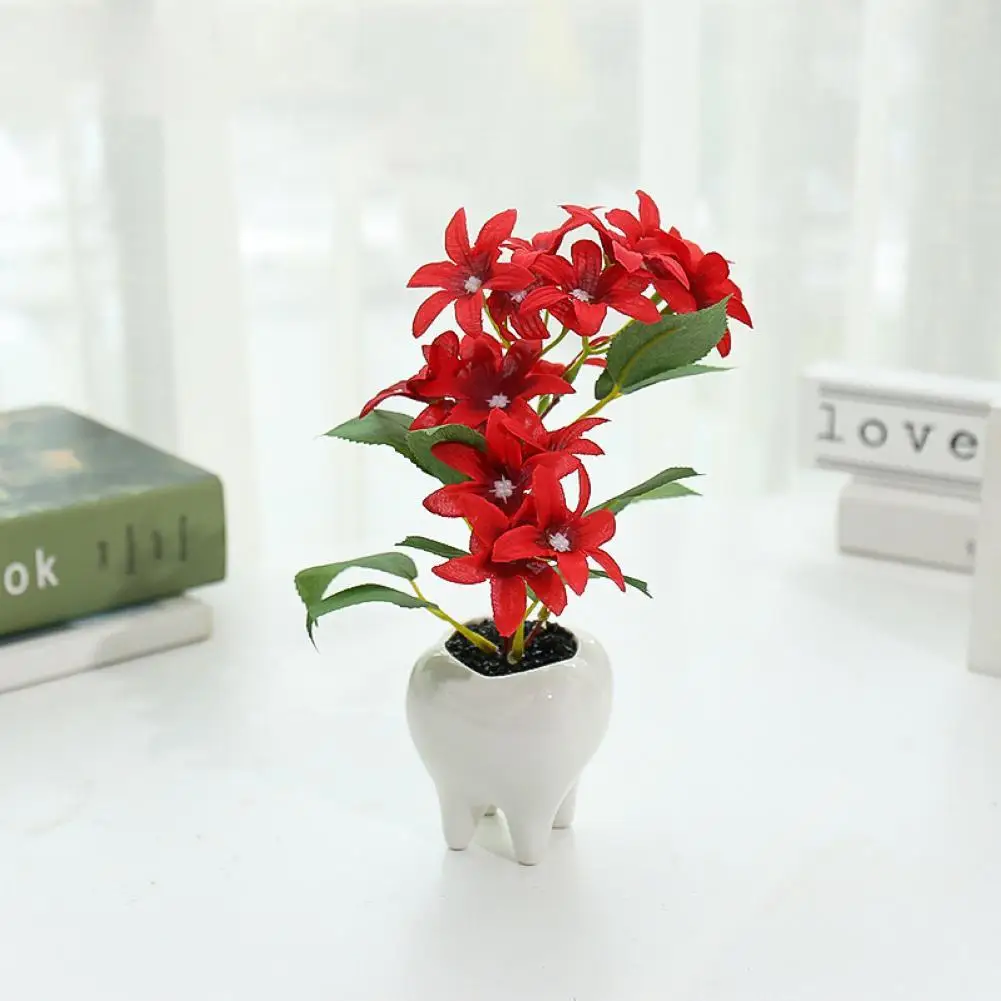 

Easy to Maintain Long Lifespan Pretty Realistic Floral Plant Ornaments for Hotel
