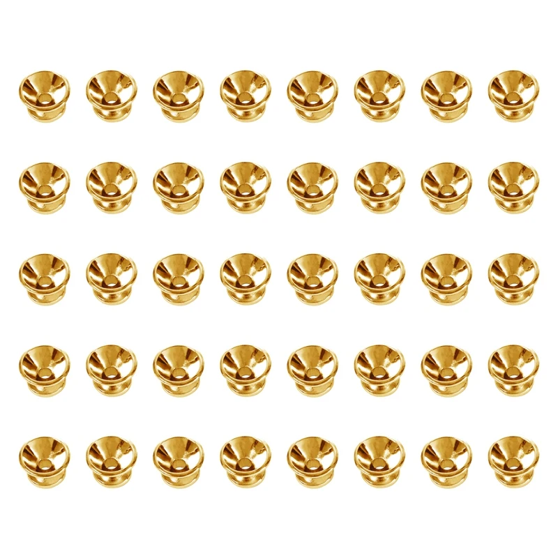 

40 X Electric Acoustic Guitar Bass Strap Button Screw Lock Pins Pegs Pads Golden