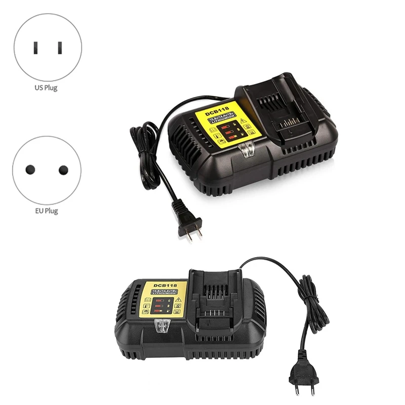 

DCB118 Battery Charger For Dewalt Battery 10.8V-20V DCB200 DCB101 DCB115 DCB107 DCB105 DCB140 &DCB112