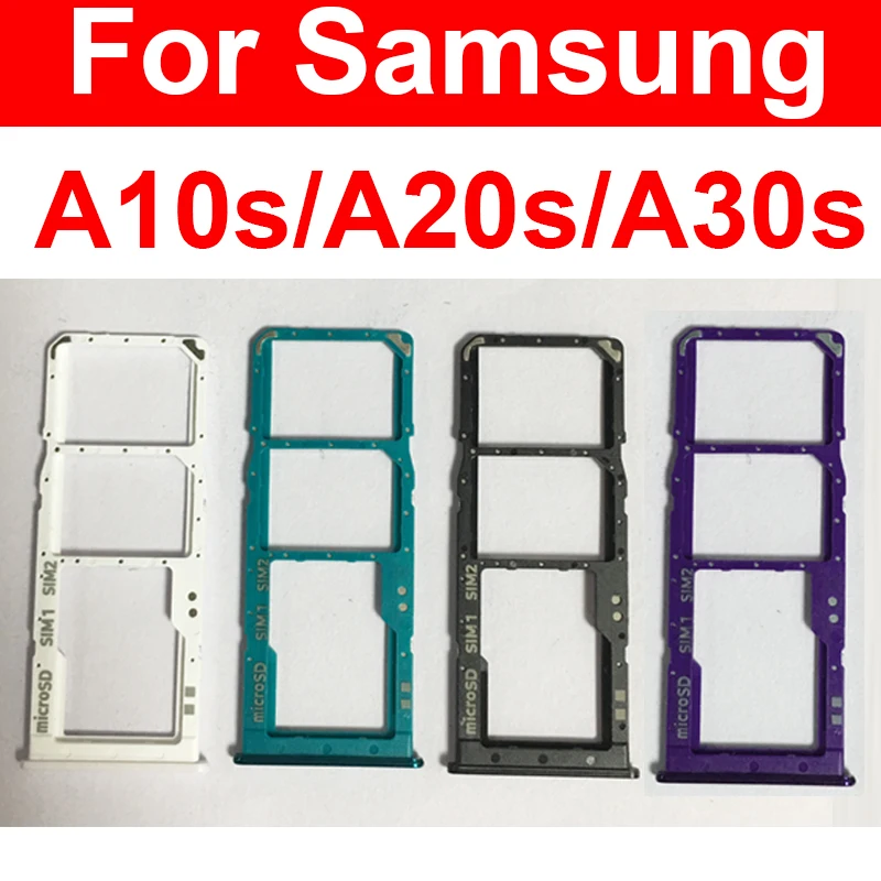 

Micro Sim Card Tray Holder For Samsung A10s A107F A20s A207F A30S A307F Micro SD Reader Sim Card Slot Flex Cable Replacement