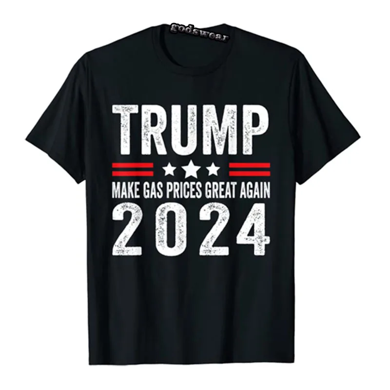 Pro Трамп сторонник сделать газ отличный Снова Трамп-2024 футболка Мужская одежда