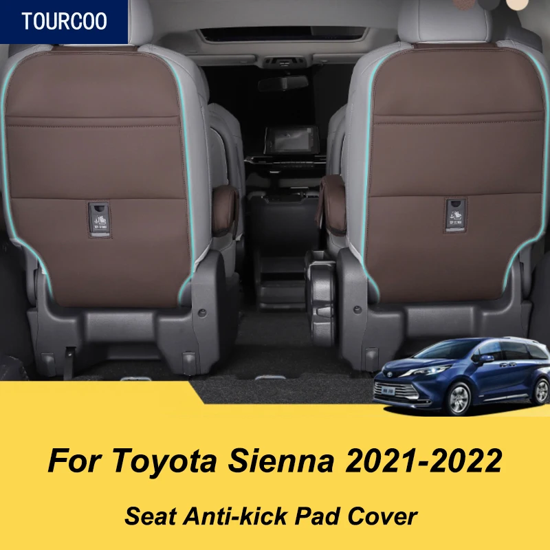 

For Toyota Sienna 2021-2022 Seat Back Anti-kick Protective Cover Mat Car Interior Modification Armrest Cover