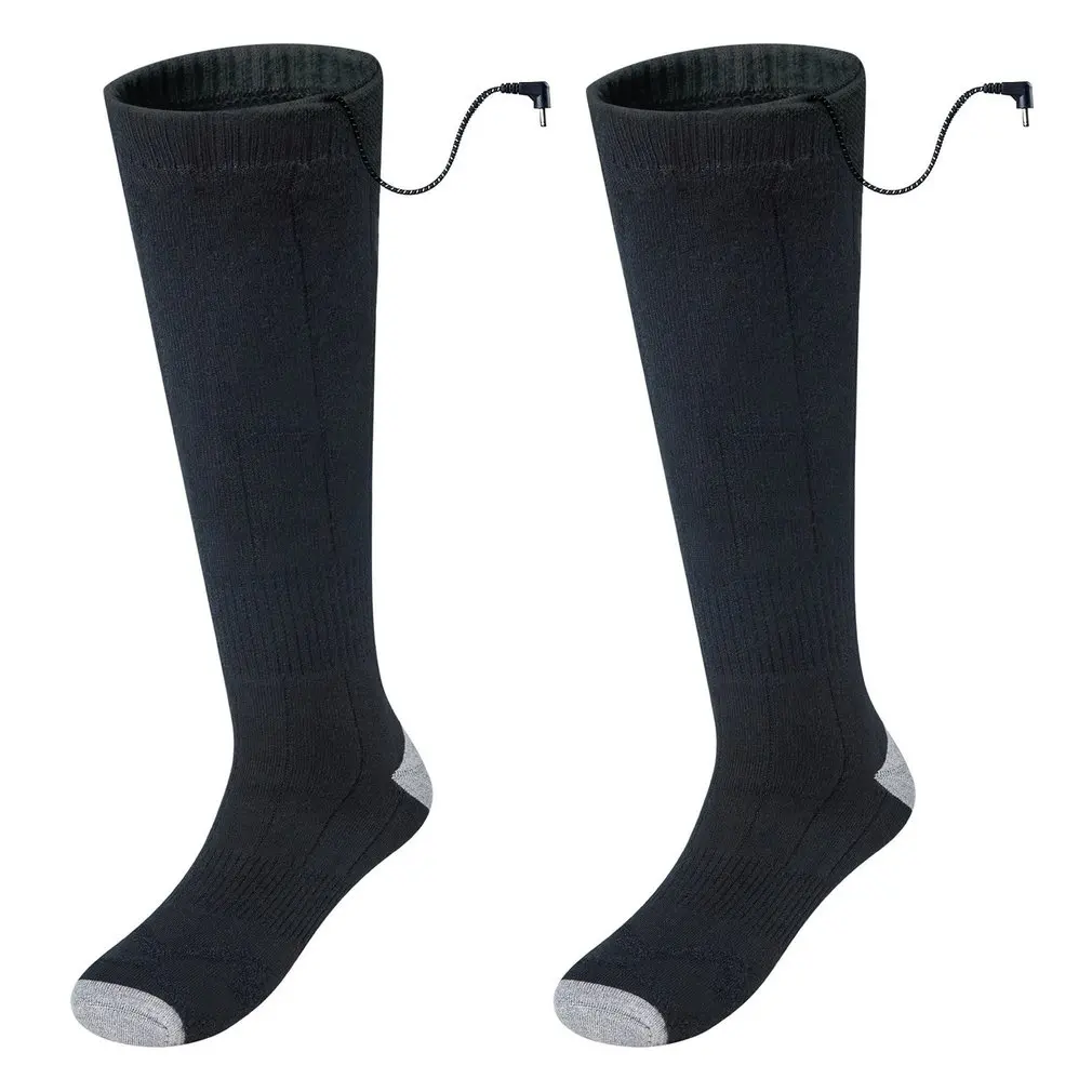 

Электрические носки с подогревом, 1 пара, носки с USB-зарядкой, зимние теплые носки, электрические термоноски с батареей 4000 мАч и пультом диста...