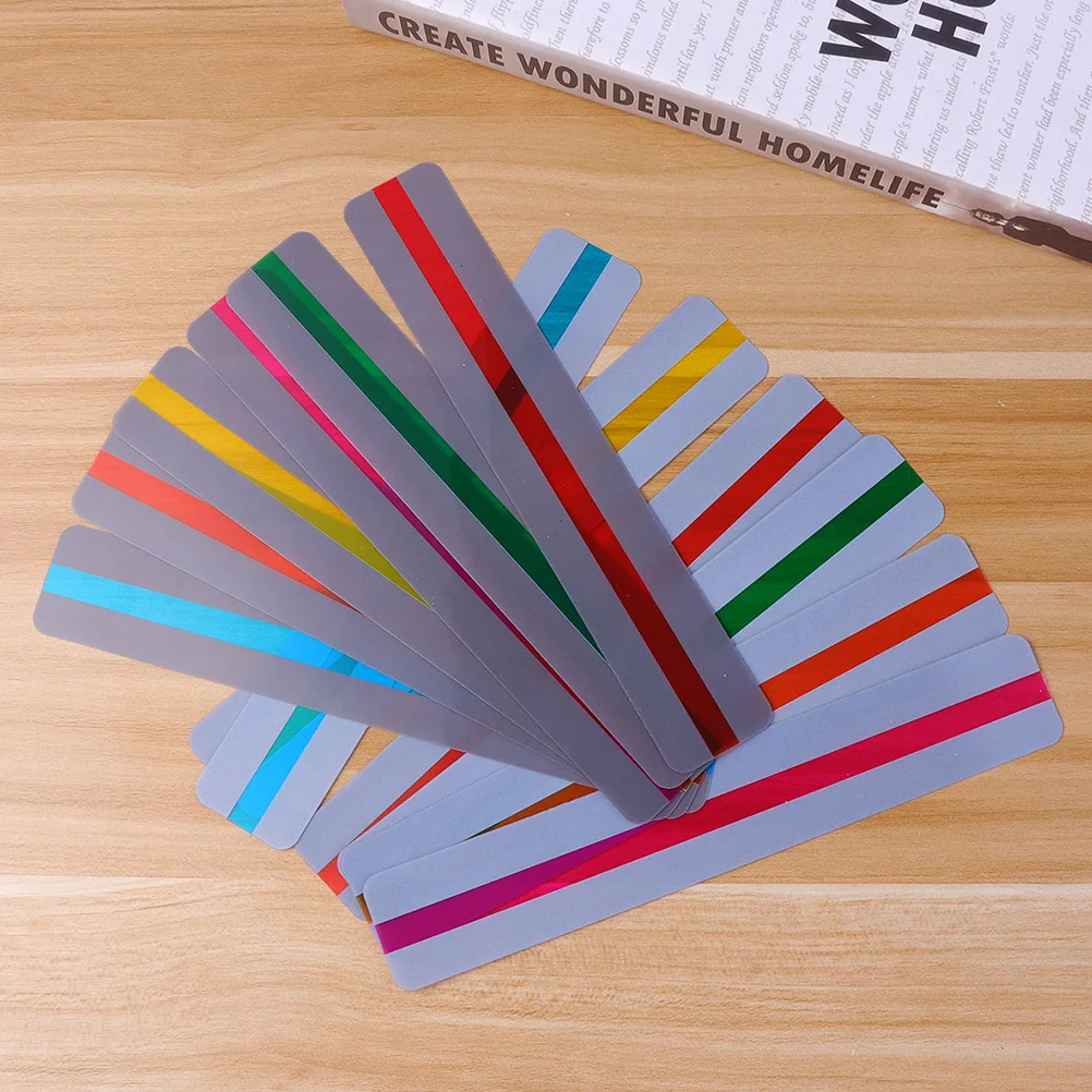

Bookmark Dyslexia Bookmarks Multipurpose Pvc Tools Strips Reading Guided Marker Page Colored Morden Transparent Waterproof