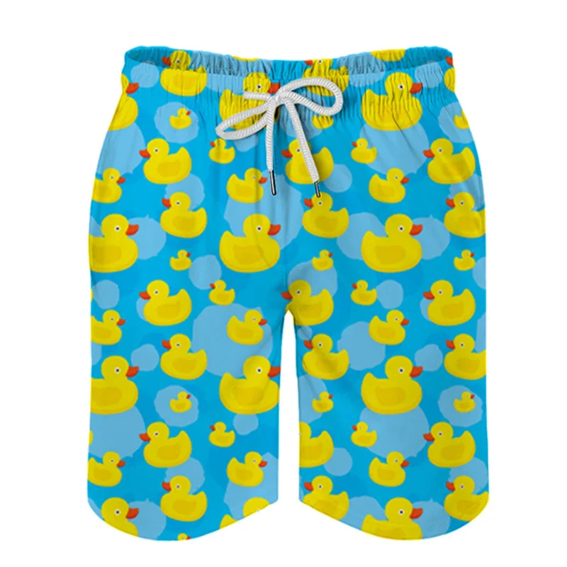 Шорты мужские пляжные быстросохнущие с 3D-принтом радуги