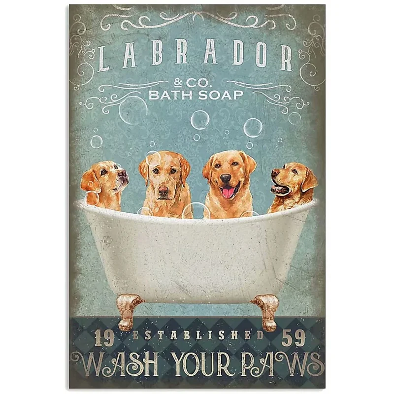 

Thai Ridgeback Dog Metal Tin Signs Bath Soap Wash Your Paws Metal Poster Home Art Wall Decor Plaque Farm Bathroom Bedroom Living