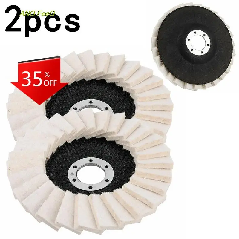 

1Pc/2Pcs/5Pcs 5Inch 125mm Round Polishing Wheel Felt Wool Buffing Polishers Pad Buffer Disc For Angle Grinder Polishing Discs