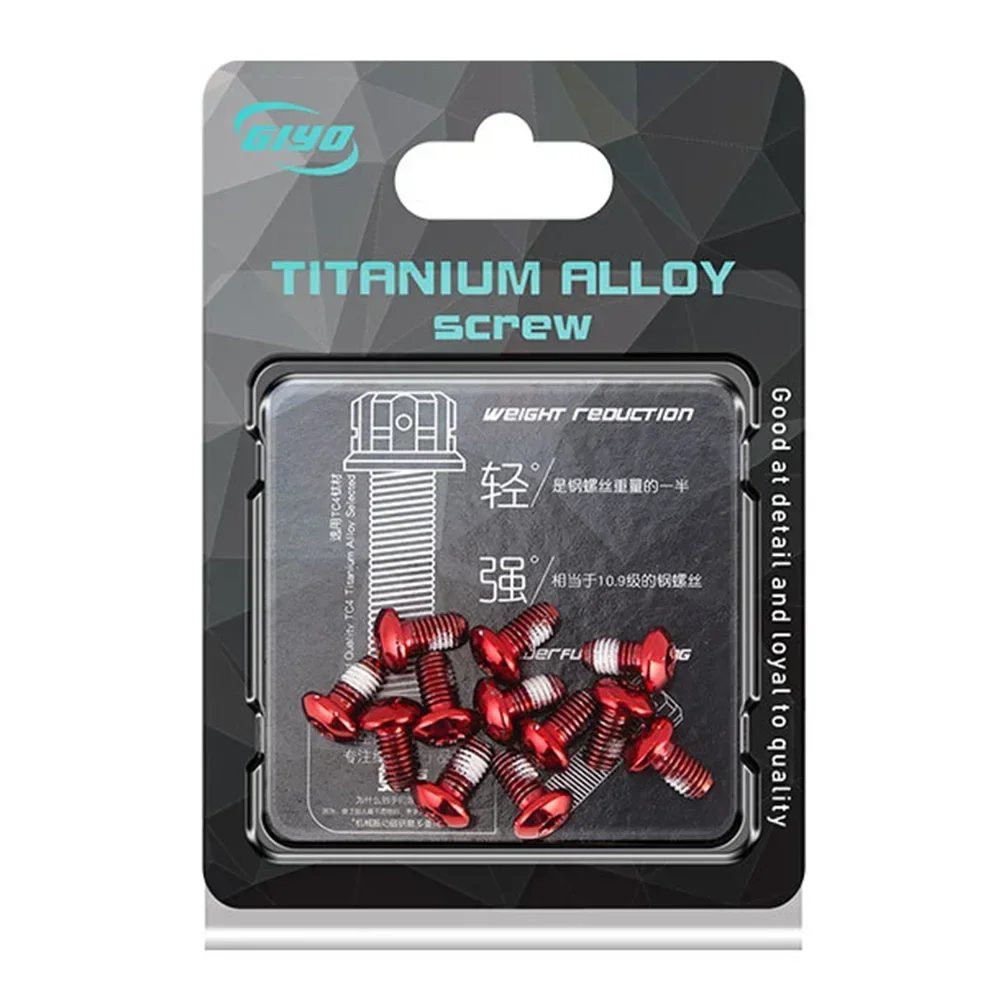 12 шт. велосипедный дисковый тормоз-ротор Torx болт T25 M5x9 мм из нержавеющей стали