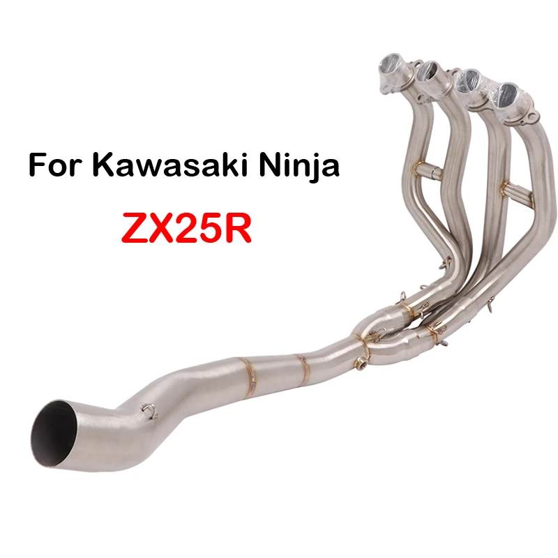 

For Kawasaki Ninja ZX25R Stainless Steel 51MM Motorcycle Exhaust Full System Muffler Esape Slip On Modified Front Link Pipe