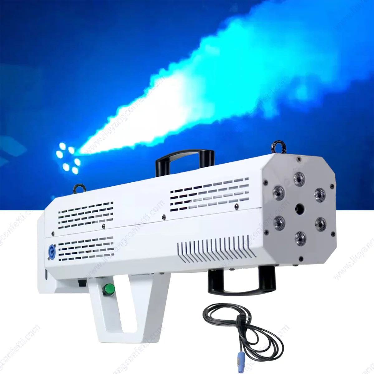 Ручной держатель Портативный ночной клуб Dmx Disco Dj Party Smoke Gun Shooter Led Лазерные противотуманные фары Спрей для запотевания RGB Smoke Co2 Jet Machine (art.: 3920cd4d9efe5) - 3920cd4d9efe5