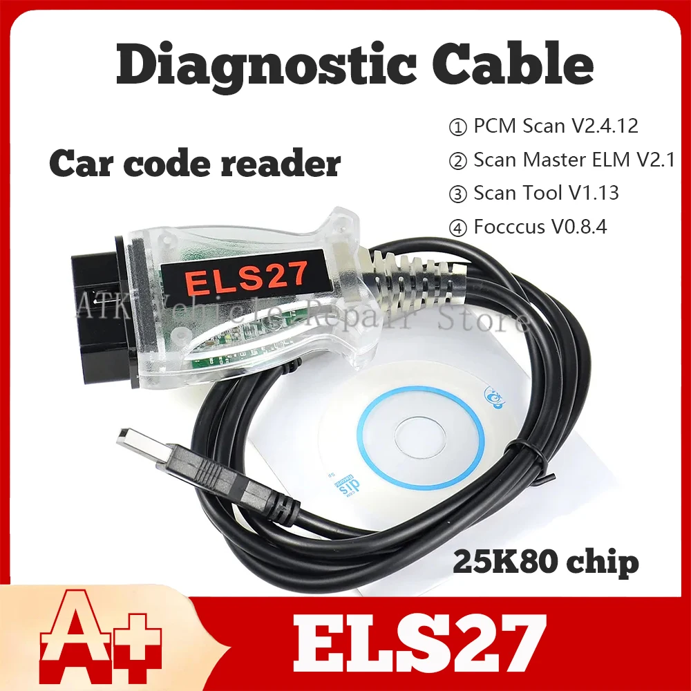 ELS27 Сканер ForScan Fo-rd/Ma-zda/Lin-coln Me-rcury транспортные средства профессиональный