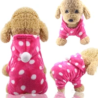 soft warm pet dog jumpsuits clothing for dogs pajamas fleece pet dog clothes for dogs coat jacket chihuahua yorkshire ropa perro