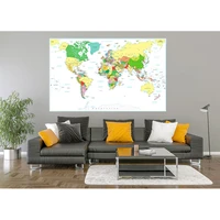 vinyl photography backdrops props physical map of the world vintage wall poster home school decoration baby background dt 48