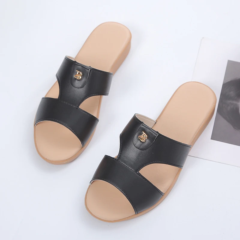 

Women Flats Slippers Summer Wedges Sandals 2022 New Casual Slingback Slides Ladies Home Shoes Fad Walking Open Toe Flip Flops