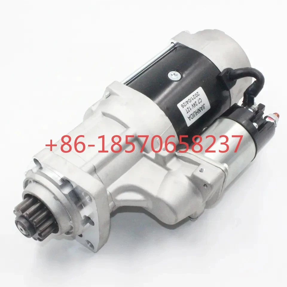 

24V 12t 37mt C7 C9 c13 320d 330 3306 Genuine excavator engine spare parts 2071517 starter motor for CAT