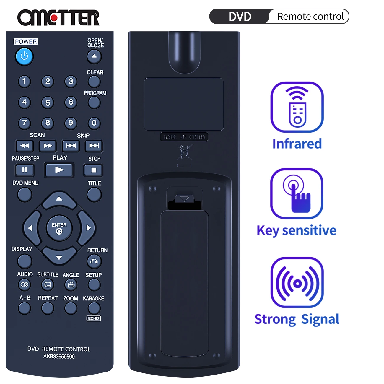 Новый пульт дистанционного управления AKB33659509 для DVD-плеера DP930 DP932 DVX440 DVX452 DVX450 DVX480