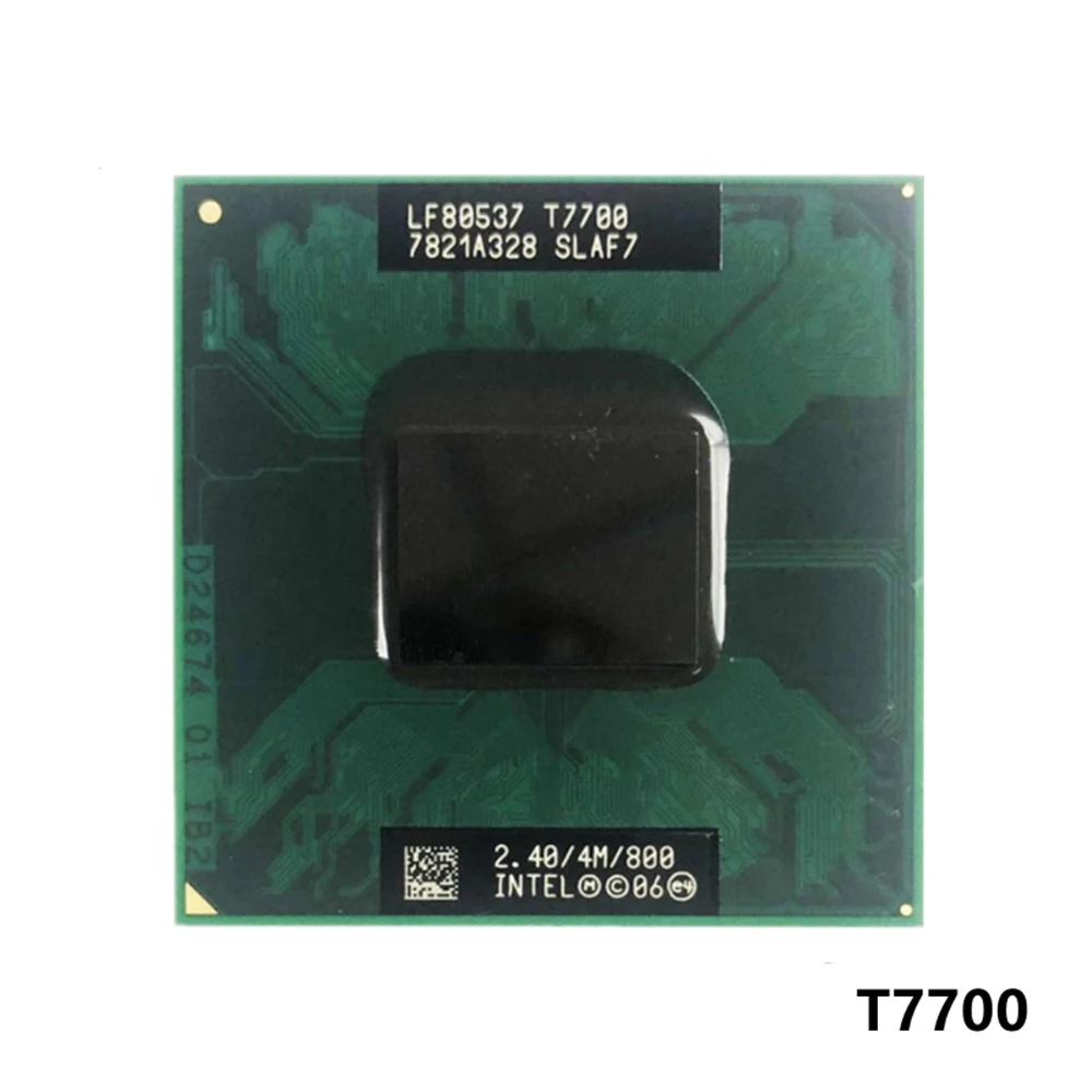 

free shipping laptop core T7700 CPU For Intel T7700 2.40/4M/800 best cpu best quality processor PGA478
