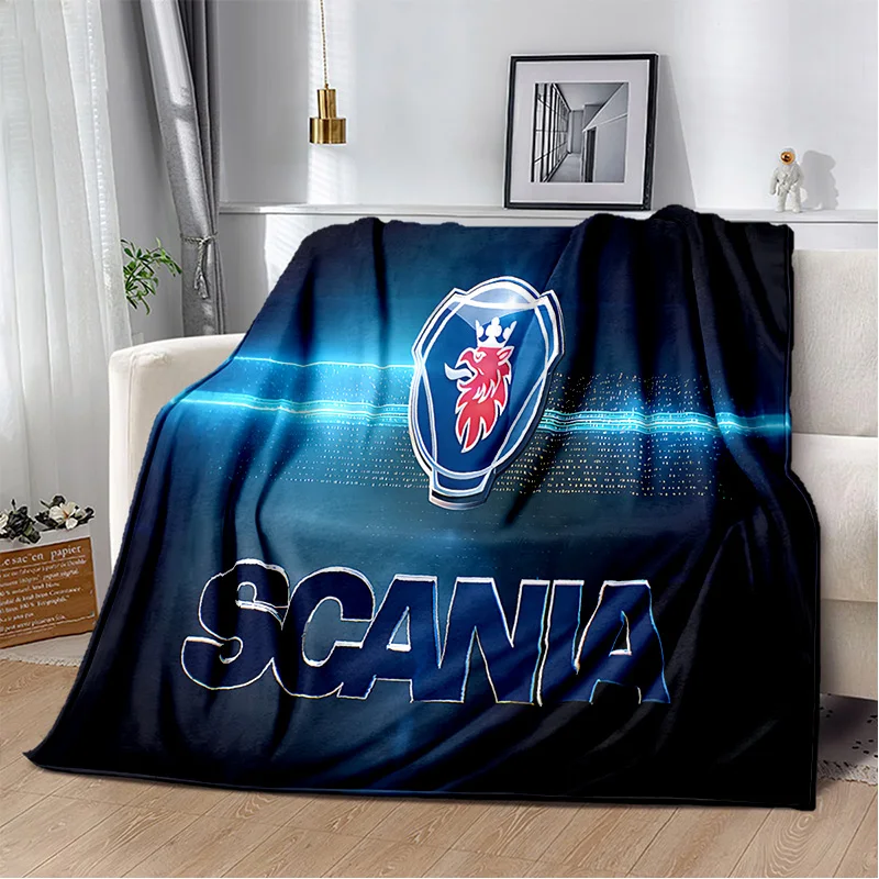 

3D Truck Blanket Scania Ultra Lightweight Soft Plush Flannel Throws Blanket for Sofa Bed Couch best Office Gifts