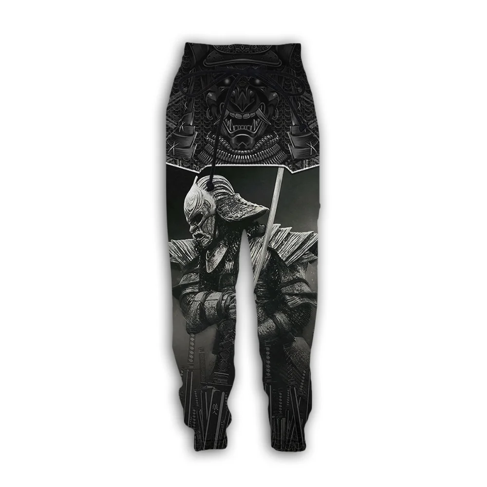 Брюки мужские с японским Самураем повседневные штаны принтом 3D призраков