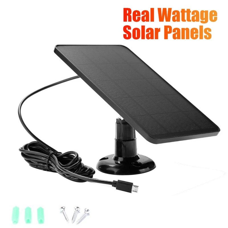 

1 Piece Solar Cells Charger USB Charging Portable Solar Panels 4W For Security Camera/Small Home Light System